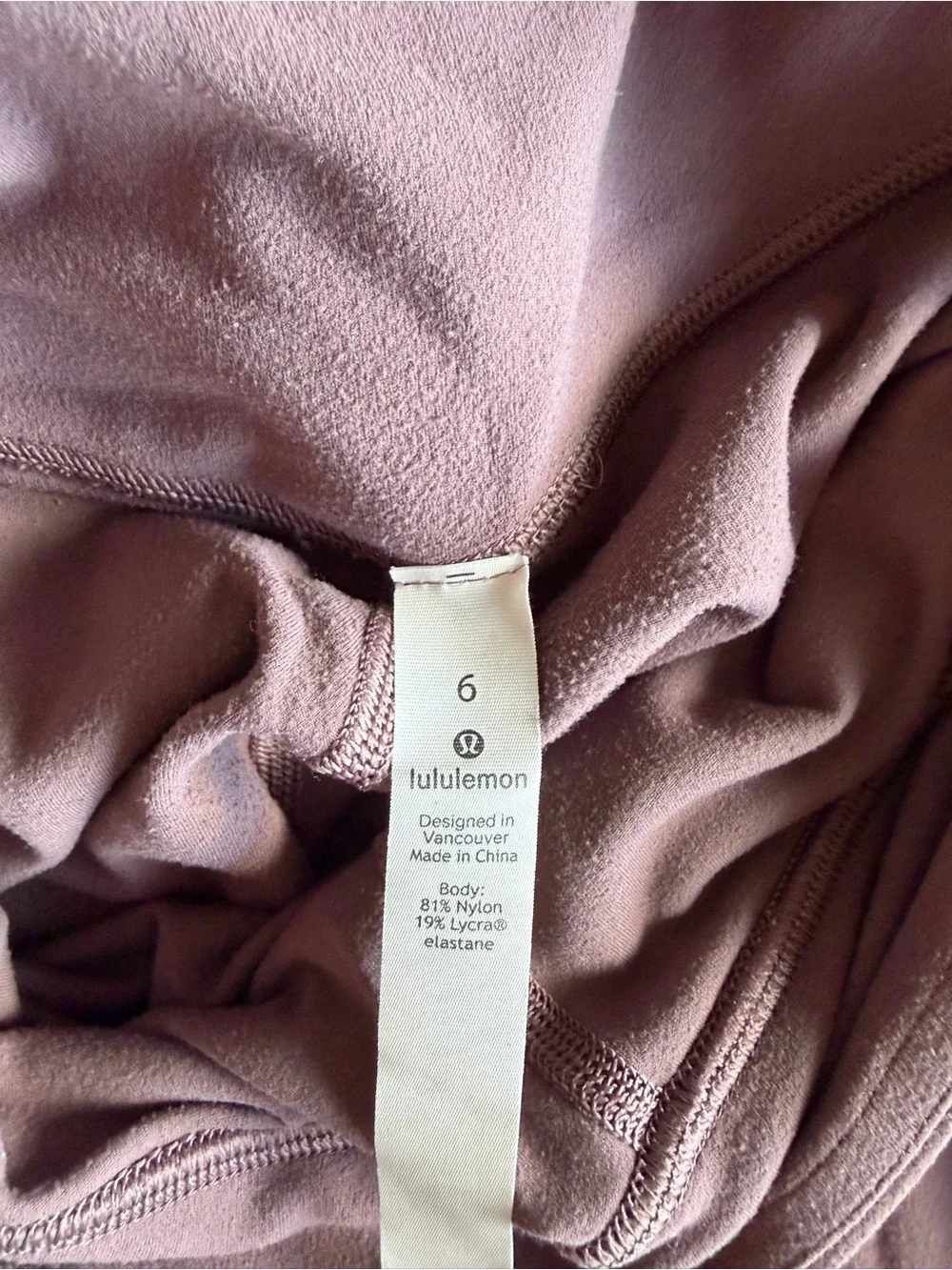 lululemon athletica Mauve/Pink Leggings Size 6